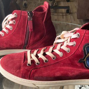 Louis Vuitton Rare High Top World Peace Sign Varsity Men’s